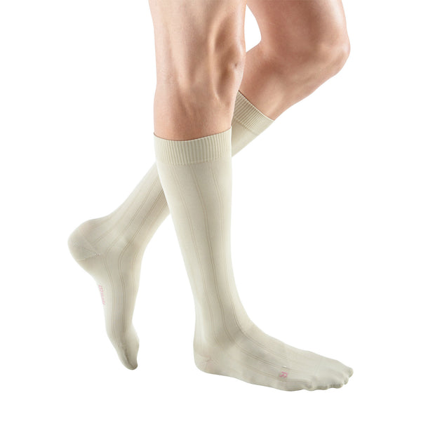 Medilin medilastix THERAPEUTIC COMPRESSION STOCKINGS CLASS 2 ( MEASURED  COMPRESSION OF 23-32 mmHg) THIGH HIGH WITH SILICONE GRIP TOP / OPEN TOE/  BEIGE / FOR VARICOSE VEINS . Knee Support - Buy